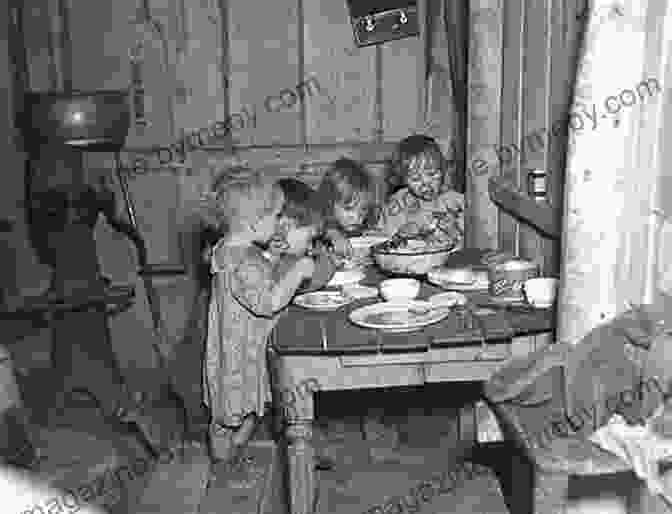 A Black And White Photograph Of A Depression Era Family Gathered Around A Humble Meal, Reflecting The Economic Hardships Of The Time Hello Dolly: Growing Up In The Late 1930S In Fall River Massachusetts