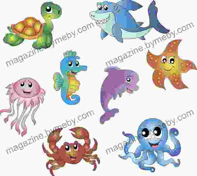 A Group Of Vibrant Sea Creatures From The Graphic Novel, Including A Playful Dolphin, A Wise Octopus, And A Majestic Seahorse The Girl From The Sea: A Graphic Novel