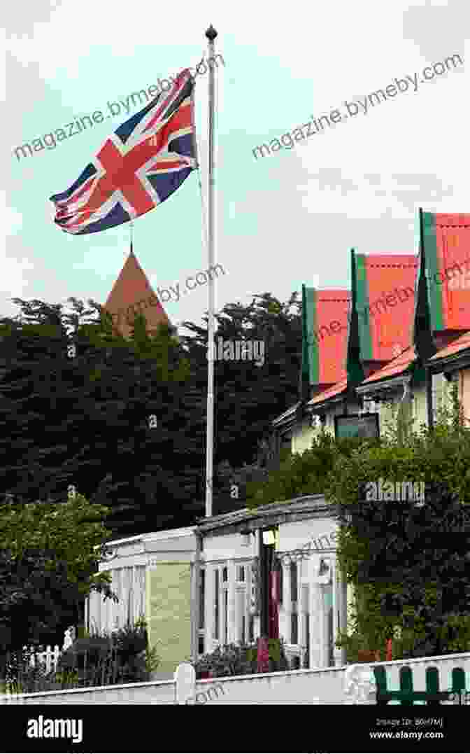 A Historic Building In The Falkland Islands, With A Union Jack Flag Flying Snow Petrel: A Father Son Voyage To The Windiest Place In The World