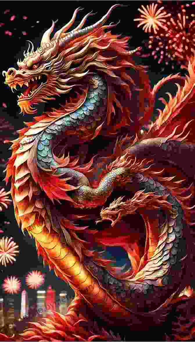 A Painting Of A Chinese Dragon, Its Scales Shimmering And Its Body Winding Through Clouds Chinese Myths And Legends: The Monkey King And Other Adventures