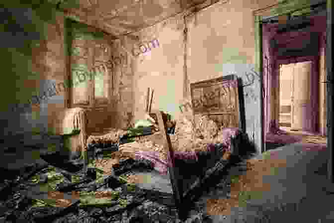 A Photograph Of An Eerie, Abandoned Bedroom, With Dust Covered Furniture And Cobwebs Hanging From The Ceiling A Monster In The Bedroom