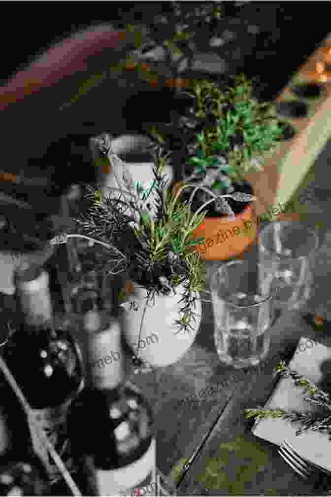 A Rustic Table Setting With Fresh Vegetables, Herbs, And A Copy Of 'Home Grown Recipes And Seasonal Stories' The Allotment Chef: Home Grown Recipes And Seasonal Stories