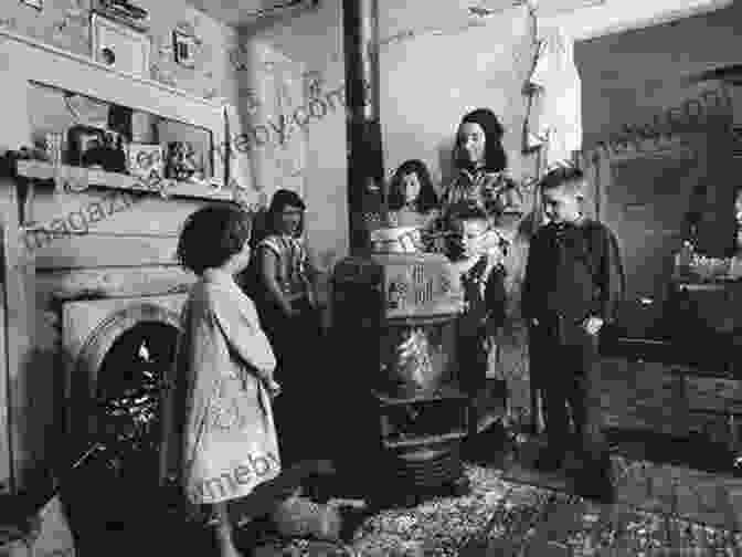 A Sepia Toned Photograph Of A Poverty Stricken Family Huddled Together During The Great Depression Born And Bred In The Great Depression