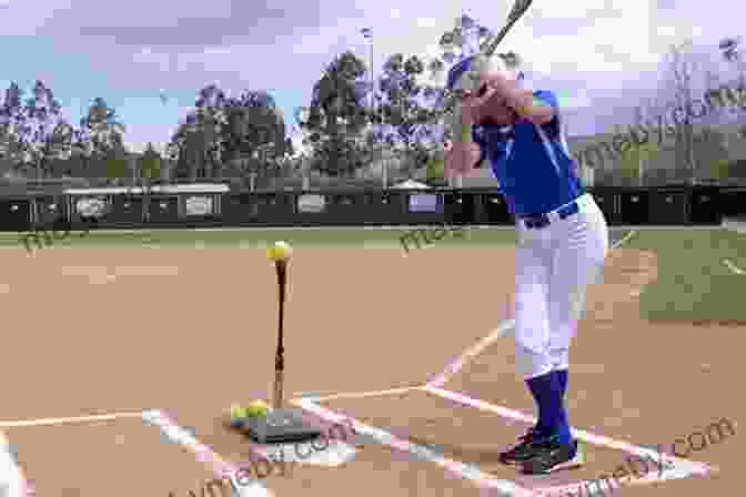 A Softball Player Practicing A Batting Drill Softball Skills Drills Judi Garman