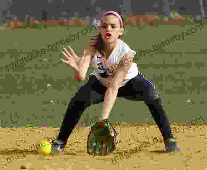 A Softball Player Practicing A Fielding Drill Softball Skills Drills Judi Garman