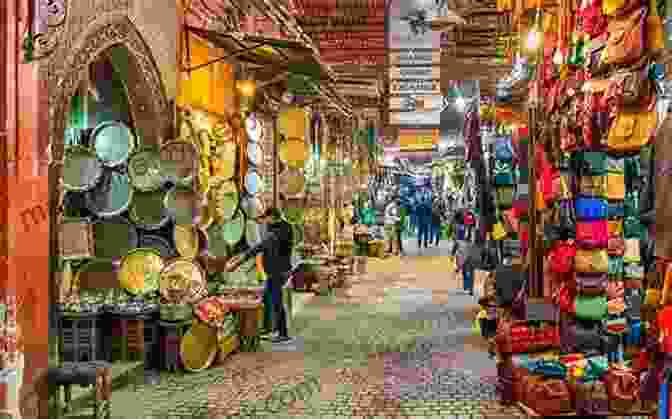 A Vibrant Market Scene In Marrakech, Morocco Footprints In The African Sand: My Life And Times