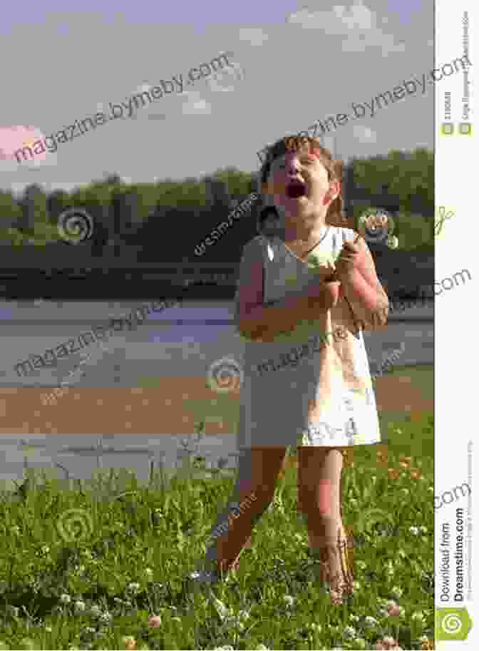 A Young Girl With Long, Flowing Hair And An Adventurous Spirit, Standing On The Bank Of The River Of Singing Fish The River Of Singing Fish