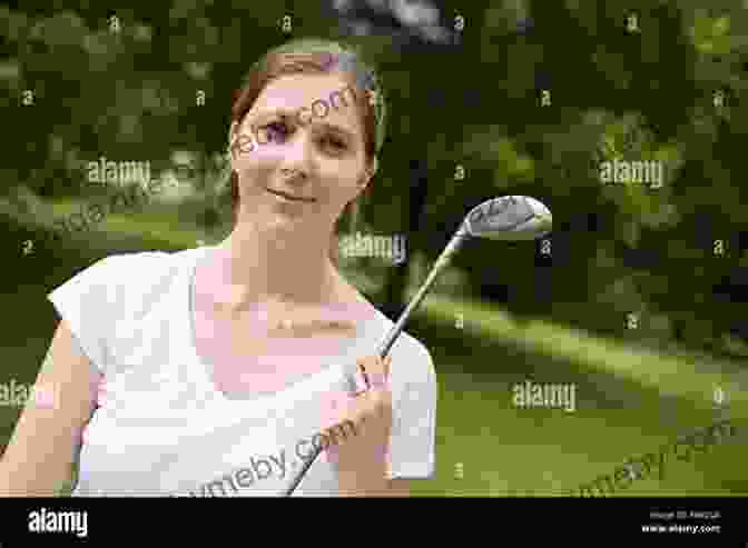 A Young Julie Hall Posing With A Golf Club Golf Fore Ever Julie Hall