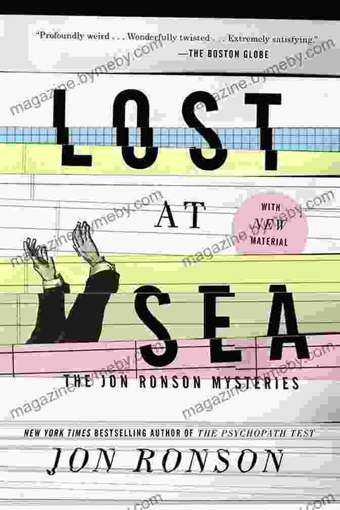 Book Cover Of Lost At Sea The Jon Ronson Mysteries Featuring A Mysterious Figure Standing On A Desolate Beach, Gazing Out Into The Vast Ocean. Lost At Sea: The Jon Ronson Mysteries