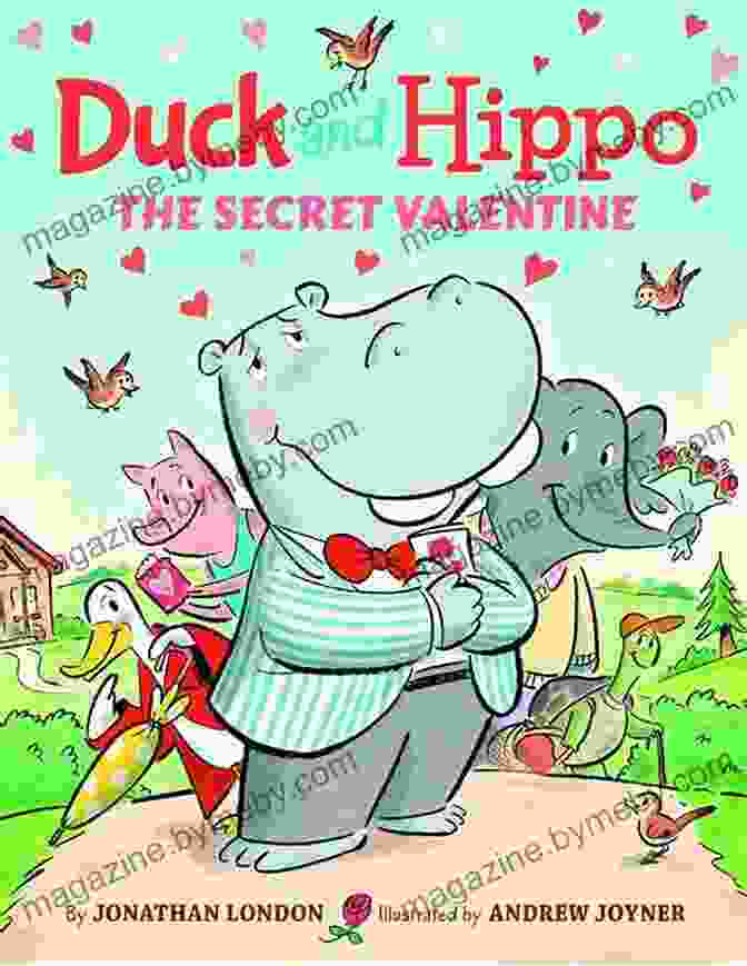 Duck And Hippo Sharing A Secret Valentine's Hug Duck And Hippo The Secret Valentine