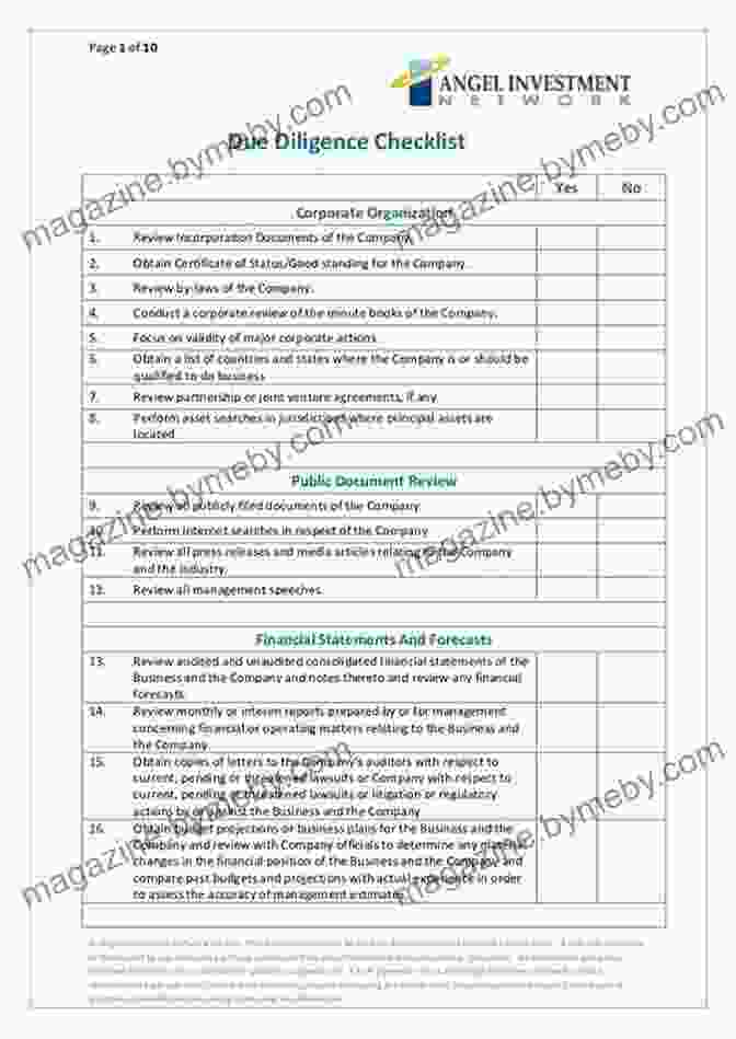 Due Diligence Checklist For Institutional Money Deals Maximize Your Multiple: The Business Owner S Guide To The Institutional Money Deal