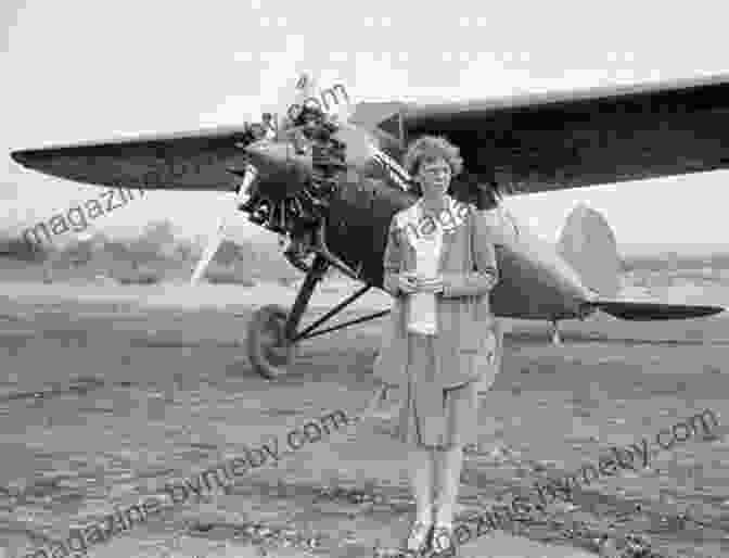 Eve Adams Posing In Front Of Her Plane Before Her Pacific Flight, With A Map Behind Her The Daring Life And Dangerous Times Of Eve Adams