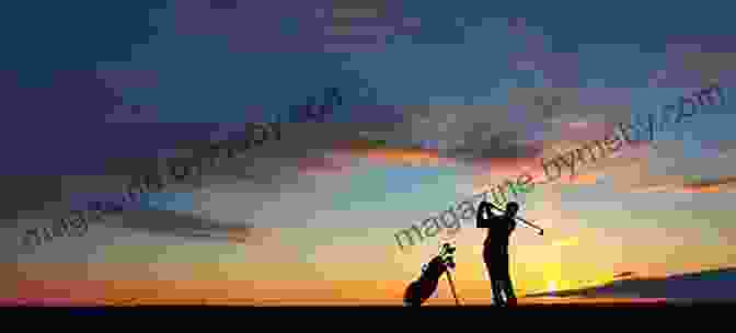 Golf Player Enjoying A Beautiful Sunset While Playing 114 Tennis Strategies Mental Tactics And Drills: Improve Your Game In 10 Days