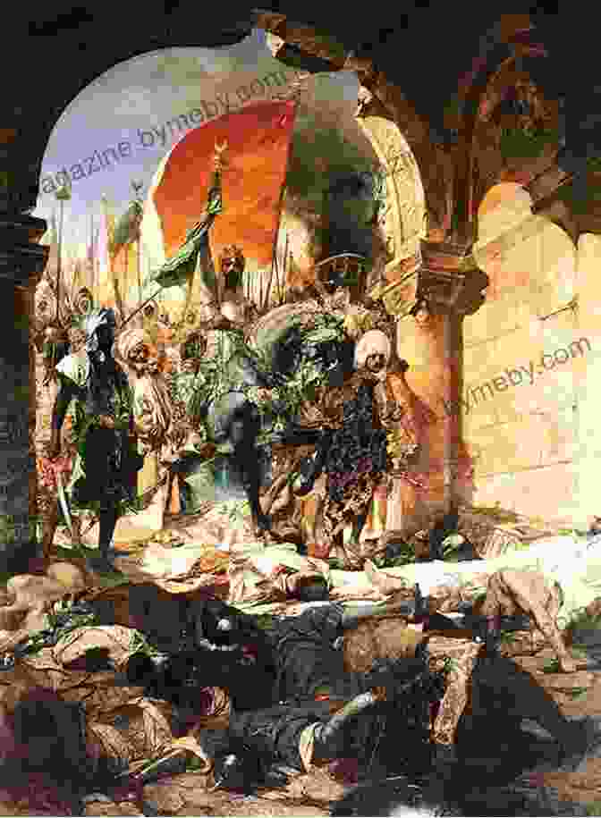 Historical Painting Depicting The Conquest Of Constantinople By Mehmed II. Amurath To Amurath John Steinbreder