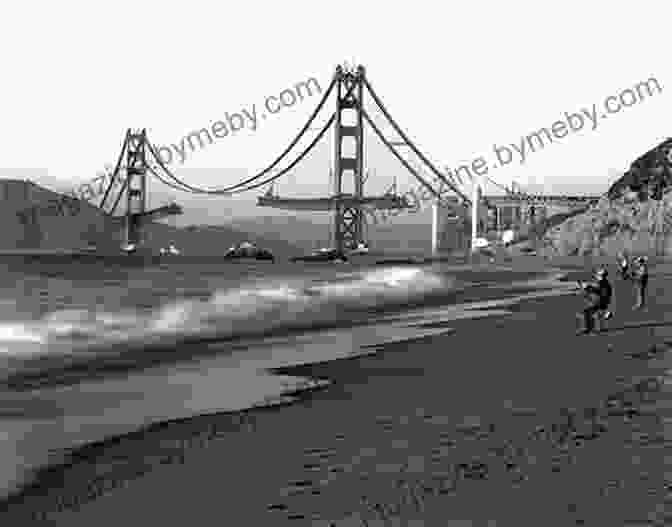 Iconic Black And White Photograph Capturing The Grandeur Of The Golden Gate Bridge Under Construction, A Testament To California's Engineering Prowess And Architectural Legacy. Inter State: Essays From California