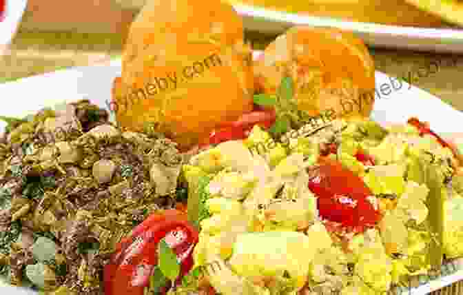 Jamaican Dinner Spread With Variety Of Traditional Dishes Jamaican Dinners: Healthy Nature Style Jamaican Common Meals