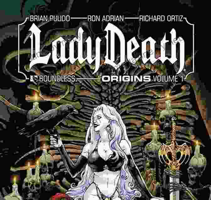 Lady Death Origins 16 Cover Art Featuring Lady Death Standing In A Dark And Desolate Landscape, Surrounded By Flames And Wielding Her Signature Swords. Lady Death Origins #16 (Lady Death: Origins)