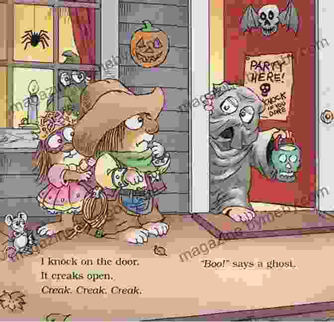 Little Critter Interacting With Different Halloween Themed Objects, Such As A Pumpkin, A Ghost, And A Witch's Hat Trick Or Treat Little Critter (Pictureback(R))