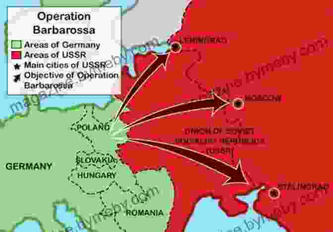 Map Of Operation Barbarossa, The Nazi Invasion Of The Soviet Union In 1941 Stalin: Waiting For Hitler 1929 1941