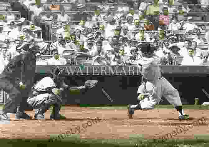 Mickey Mantle Taking A Mighty Swing At The Plate Mickey Mantle: The Commerce Comet