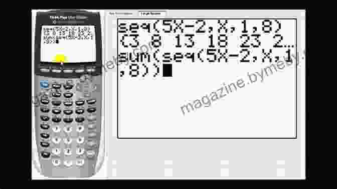 Screenshot Of Keystroke Sequence On TI 84 Calculator TI 84 Plus CE Guidebook For High School College: Your Tutor To Learn How The TI 84 Works With Screenshots Keystroke Sequences